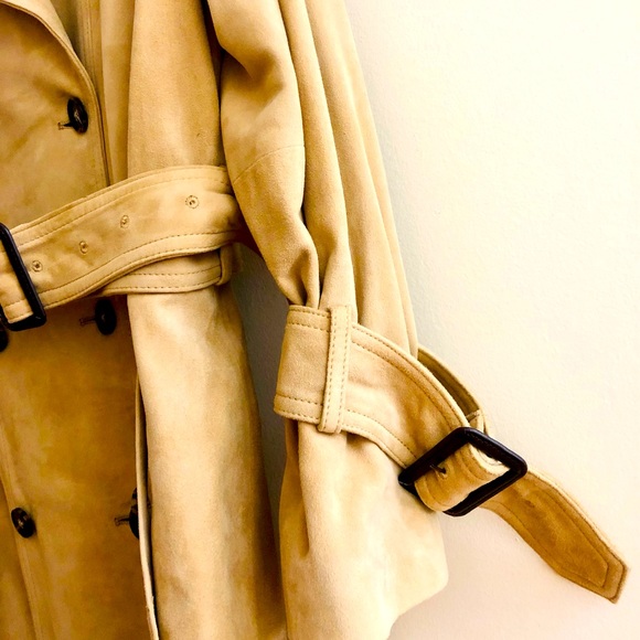 Banana Republic Authentic Suede Trench Coat - Picture 5 of 7